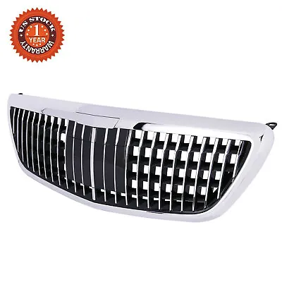 Chrome Front Grille Maybach Style For 2013-2020 Mercedes S Class W222 S400 S550 • $160.54