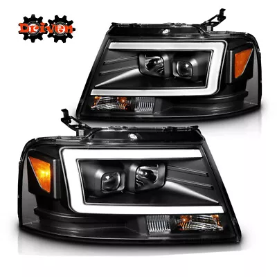 04-08 Ford F150 Harley Lighting Black Projector C DRL LED Headlights Mark LT • $334.99