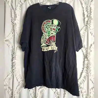 Vintage Felon Clothing Company Bron To Lose Vegas Black Shirt Skeleton Sz 3XL • $50