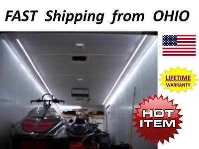 Race / Drag / Show Car Enclosed Trailer - Fancy LED Light KIT - 12vDC - LowPower • $59.06