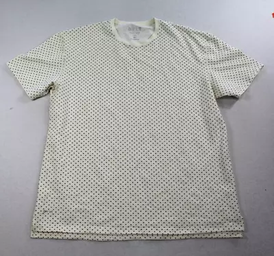 BYLT Yellow Polka Dot Men Tee Shirt Casual SHort Sleeve Round Neck LUX Size XXL • $16.99