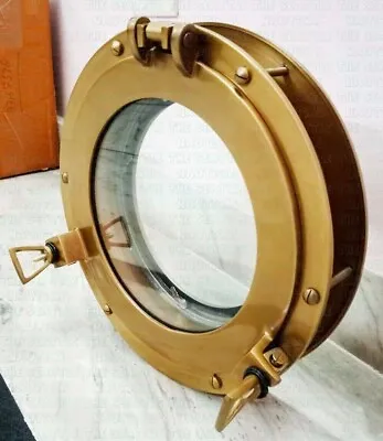 Brass Porthole Window Boat Porthole Window Door Window Glass Ship's Porthole • $154.92