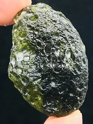 50ct Meteorite Moldavite Green Impact Fragment Meteor Stone Space Asteroid+coa • $5.76