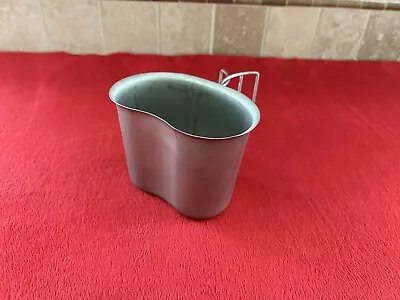 US Military METAL CANTEEN CUP 1 QT USGI HEAVY DUTY Wire Butterfly Handle • $8