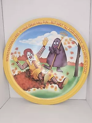 Vintage Ronald McDonald's 1977 Lexington Vintage Seasons Plates 10  Plastic   H2 • $12