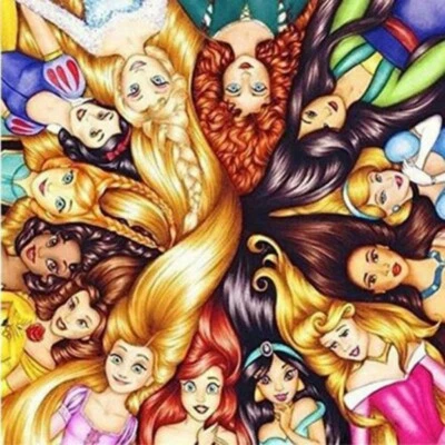 $12.85 • Buy Round 5D DIY Diamond Painting Art Craft Disney Princess Craft Art Home Cartoon