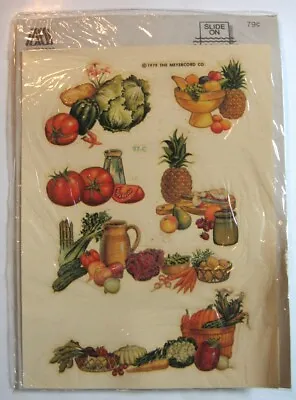 VTG New Meyercord Slide On Decal Vegetables #97-C New Old Stock • $5.99