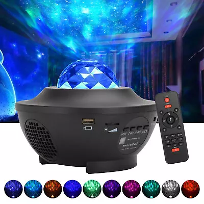 Star Projector Galaxy Night Light For Bedroom W/Music Speaker And Remote Control • $28.98