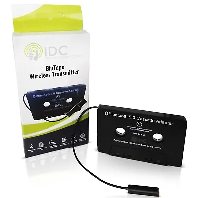 Wireless Bluetooth Car Cassette Tape Adapter Converter 4 MP3 IPhone IPod Samsung • £17.49
