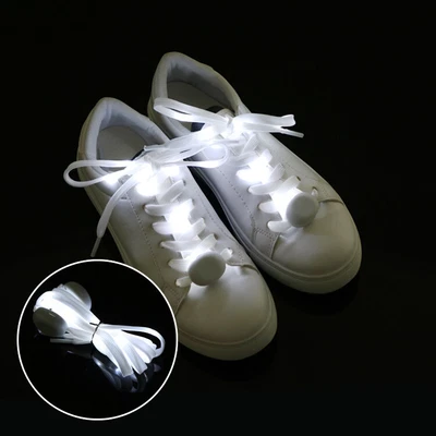 £9.65 • Buy SALE - 2Pairs Of LED Shoelaces Light Up Fibre Glow Flashing Luminous Shoe Laces