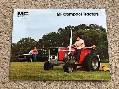 1986 Massey Ferguson  M F Compact Tractors Original Sales Literature. • $12