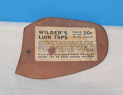 Vintage Leather Shoe Repair - Wilder's Lion Taps • £9.17