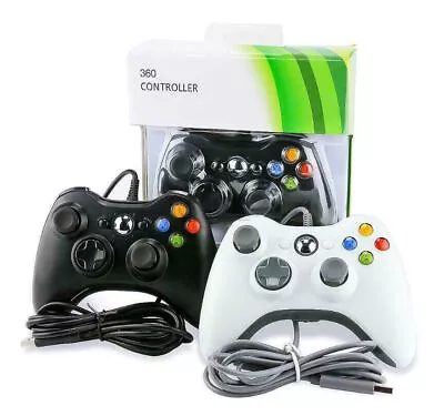 *boxed* White Brand New Usb Wired Controller For Xbox 360 Pc Windows Uk Seller • £9.94