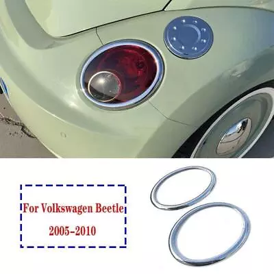 For Volkswagen Beetle 2005-2010 Chrome Exterior Rear Tail Light Lamp Cover Trim • $71.50