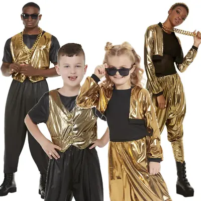 MC Hammer Time Adult Kids Matching 80s Rapper Rap Fancy Dress Shell Costume • £12.99