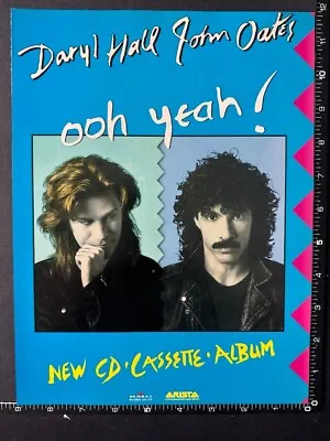 HALL AND OATES - OOH YEAH 9X12  Press Advert / Poster M30 • £6.99