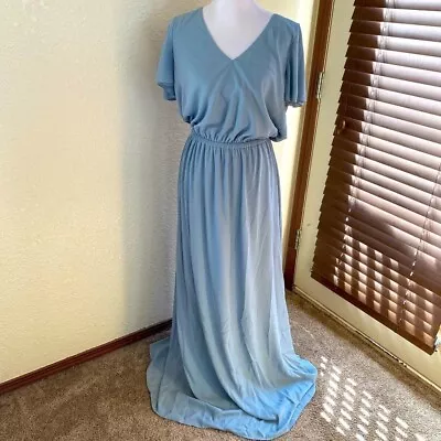 Show Me Your MuMu Michelle Flutter Maxi Bridesmaid Long Formal Dress: Size XL • $97.95