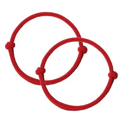 2Pcs Handmade Lucky Kabbalah String Adjustable Bracelets For Men Women • £5.57