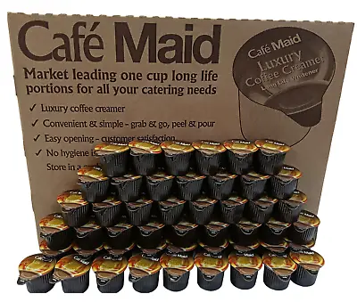 Café Maid Long Life Luxury Coffee Creamer Serving Pots 10ml Individual Portions • £10.59