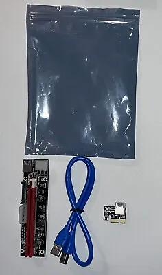 Ubit 3pcs PCI-E Riser For Mining 6 Pin Powered GPU Apple Ipad Extension Mac Pc • $20.08