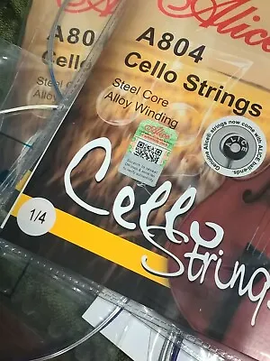 BTS! Cello Strings A804 Steel Core Aluminium Wound Size 1/4 Very Good Quality  • £14.99
