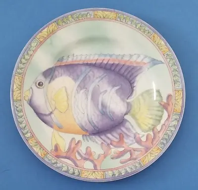$24.99 • Buy Sea Garden Queen Angelfish Plate - NWOT - 8  - Andrea By Sadek