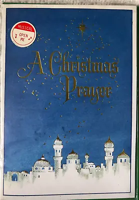 Vintage Dickens Christmas Greeting Card - Christmas Prayer(music No Longer Works • $2
