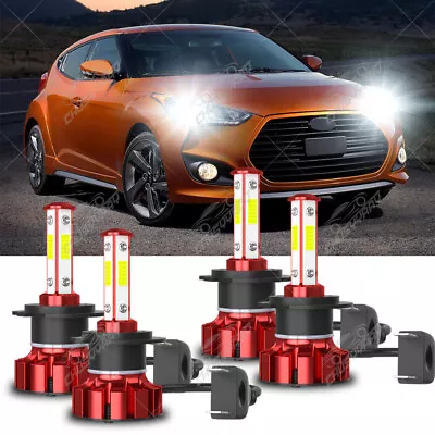 For Hyundai Veloster 2012-2017 High/Low Beam Combo H7 LED Headlight Bulbs Kit • $28.59