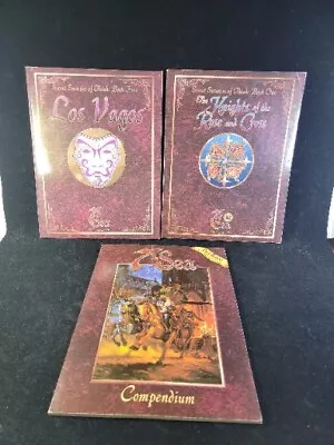 7th Sea 3 Book Lot: Los Vagos Knights Of The Rose & Cross  7th Sea Compendium • $75