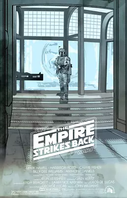 1980 Star Wars Episode V The Empire Strikes Back Movie Poster Print Boba Fett • $7.95