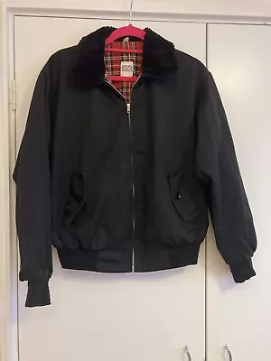 £15 • Buy Harrington Jacket With Fur Collar Size S