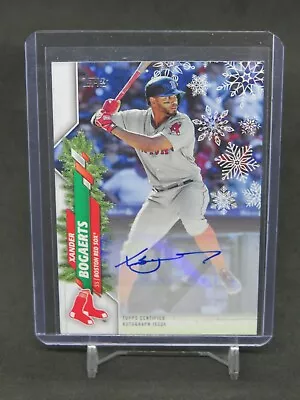 2020 Topps Holiday Walmart Xander Bogaerts Auto /180 Boston Red Sox Jh12 • $2.25