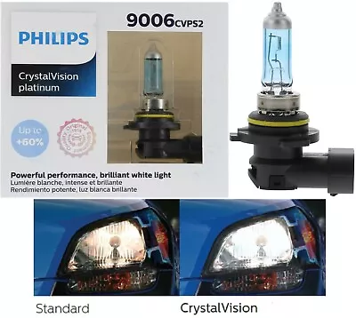 Philips Crystal Vision Platinum 9006 51W Two Bulbs Fog Light Replacement Lamp OE • $38