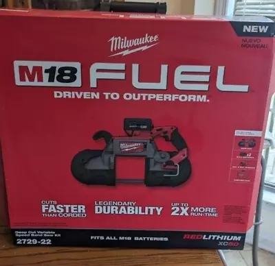 Milwaukee 2729-22 M18 FUEL 18V Deep Cut Band Saw Kit 2 Battery & Charger + Case • $495