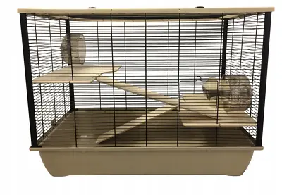 Premium ZooPaul Cage With Wood Pedestal And Ladder Klein Rodents Mouse Hamster • £77.88