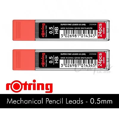 0.5mm HB Pencil Leads Refills X 48 OFFER For Mechanical Pencils By Rotring • £3.95