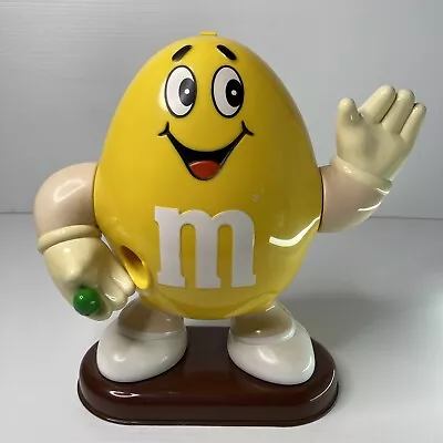 M&M's Vintage Collectible 1992 M&M Pull Lever Candy Dispenser Yellow Peanut • $37.95
