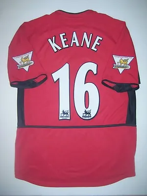 Roy Keane #16 Nike Manchester United Home Jersey Shirt Ireland 2004 2005 • $349.99