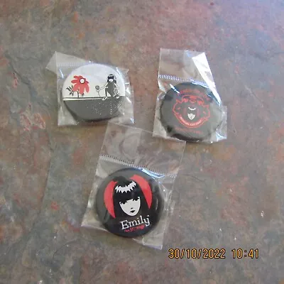 Emily The Strange Pins X 3 Goth Punk (LOT 3) • $20