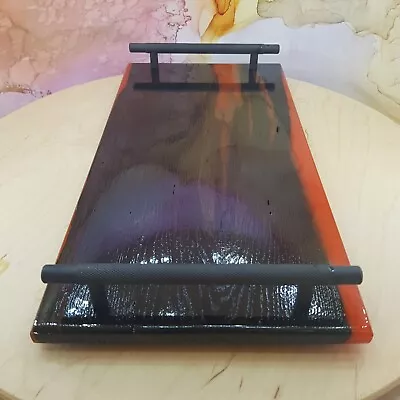 Bog Oak Serving Tray With Epoxy Resin Kitchenware Dinnerware Serving Board • $130