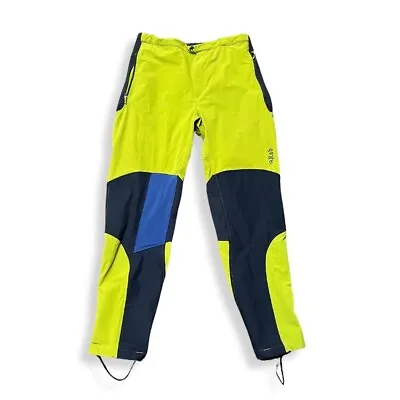 RAB TORQUE PANTS MENS TECHNICAL CLIMBING LIME GREEN 36x32 WORKWEAR • $56