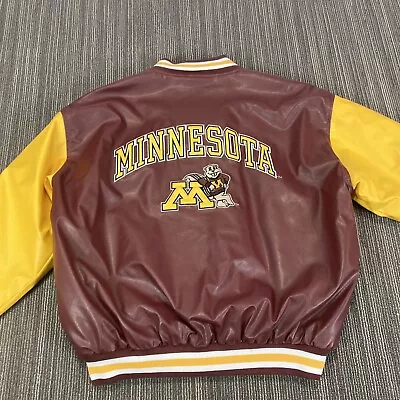 New Minnesota  Gophers Varsity Letterman Jacket Men’s XL Steve & Barry's Maroon • $52.79