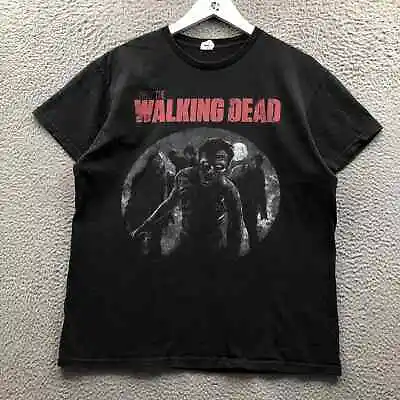 The Walking Dead T-Shirt Men's Large L Short Sleeve Crew Neck Graphic Black • $14.99