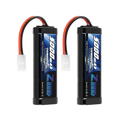 Zeee 7.2V 5000mAh NiMH Battery With Tamiya Plug 6-Cell Rechargeable Battery P... • $64.99
