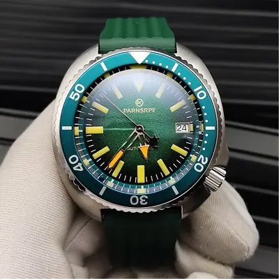 PARNSRPE Diver's Luxury Men's Watch Automatic Stainless Steel Sapphire Watch Men • £129.99