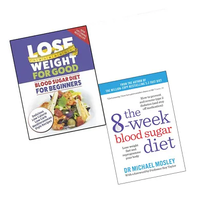 Blood Sugar Diet For Beginners 8-Week Blood Sugar Diet 2 Books Set Pack NEW • £12.99