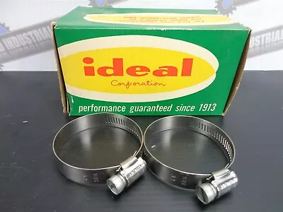 2 Pcs. Vintage HY-GEAR 5232 Stainless Hose Pipe CLAMPS 1-1/2  To 2  (NEW #32) • $4.99