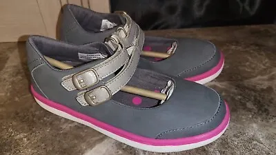 Stride Rite Girl's SR Victoria Casual Shoe Dark Grey & Pink Size 13M Sneakers • $24