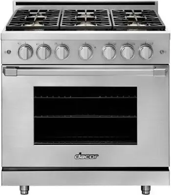 Dacor HGPR36SNGH 36  5.2 Cu. Ft. N/G High Altitude Gas Range W/6 Sealed Burners • $1749.30