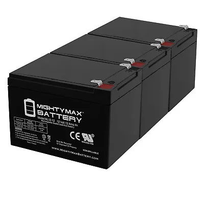 Mighty Max 12V 12AH Battery For UberScoot 1000w Electric Scooter - 3 Pack • $79.99